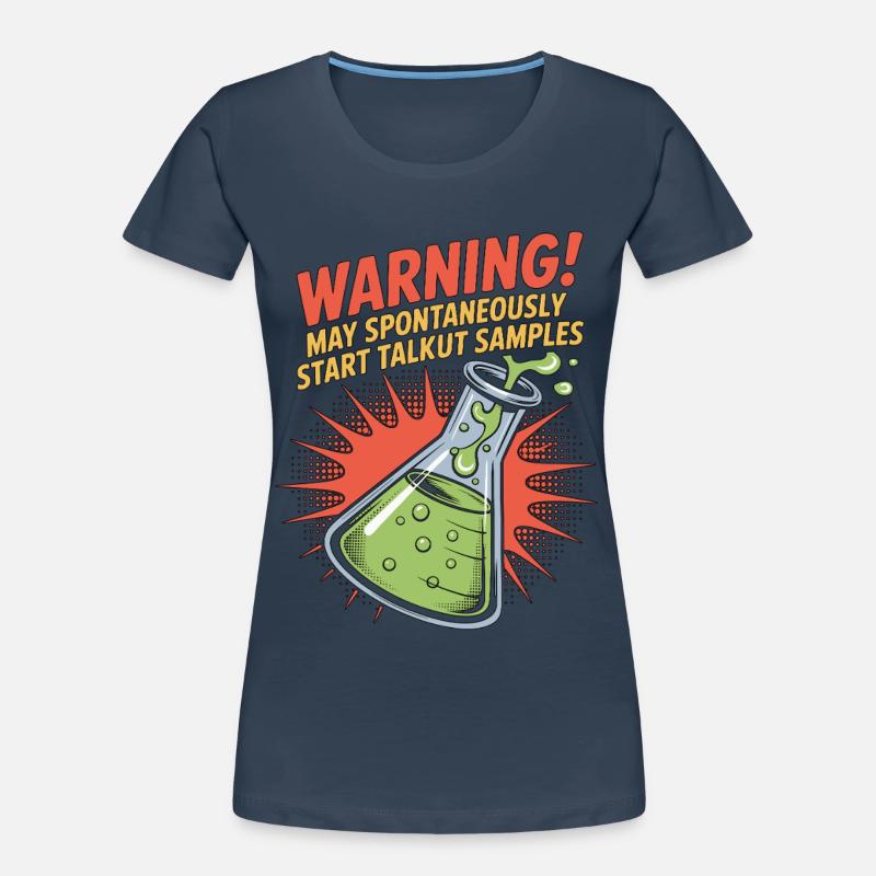Lab Technician Warning May Spontaneously Scientist Frauen Premium Bio T-Shirt