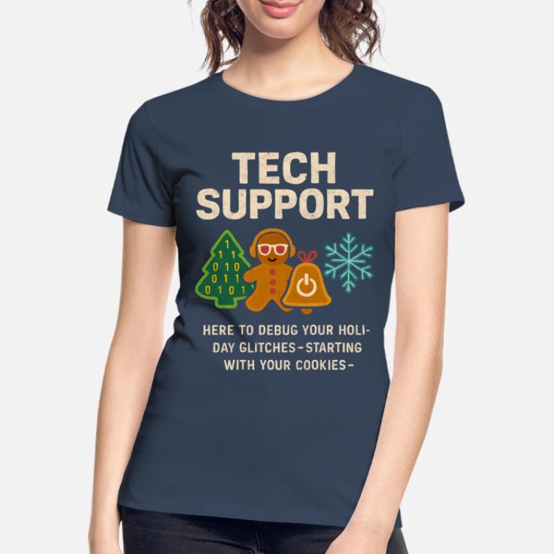 Admin Weihnachtsgeschenk IT Support Debugging Frauen Premium Bio T-Shirt