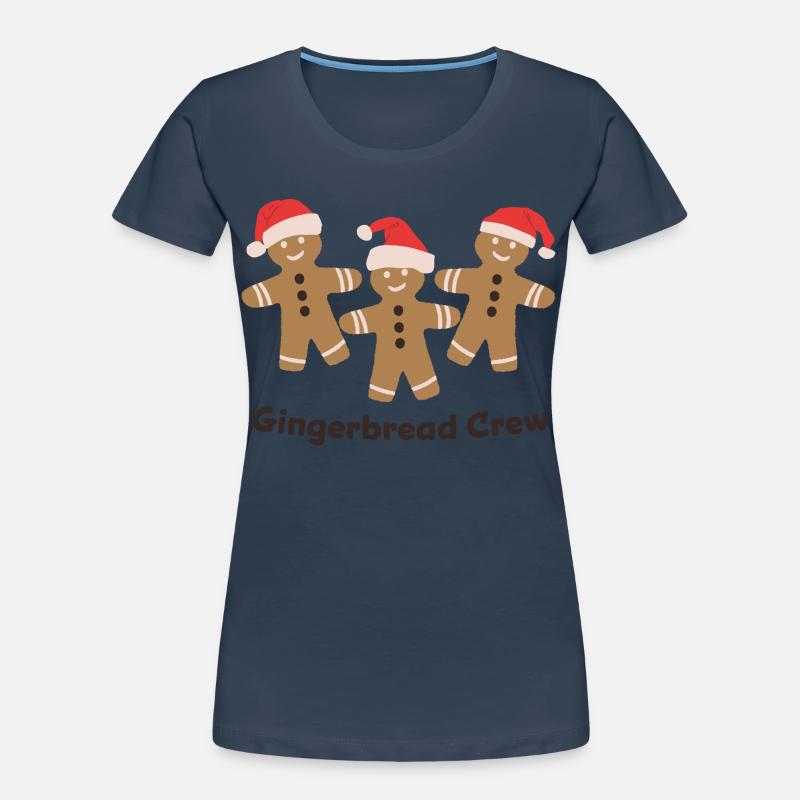 Gingerbread Crew - Cuisson de biscuits de Noël T-shirt bio Premium Femme