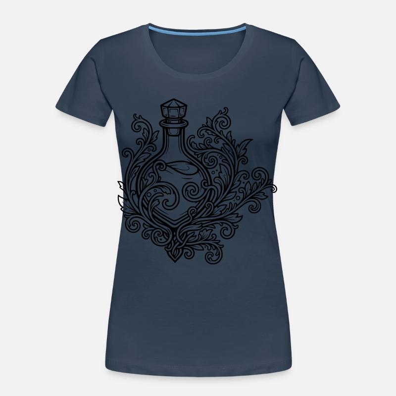 Elixir vial and flowers Women's Premium Organic T-Shirt