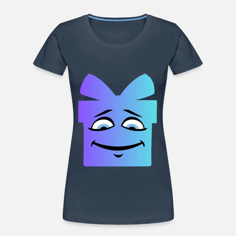 Gradient Smiling Geschenkbox Frauen Premium Bio T-Shirt