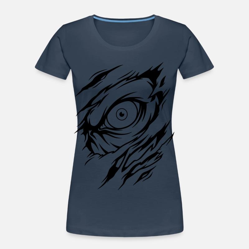 Beast Monster Eye Colors Selectable Women's Premium Organic T-Shirt