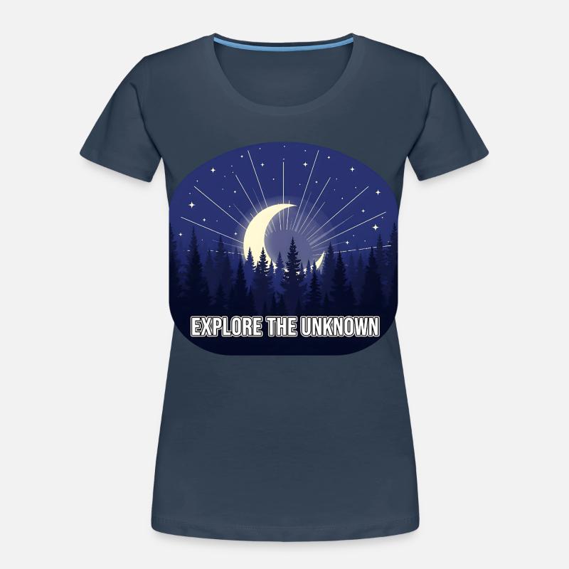 Explore the Unknown Moon Forest Women's Premium Organic T-Shirt