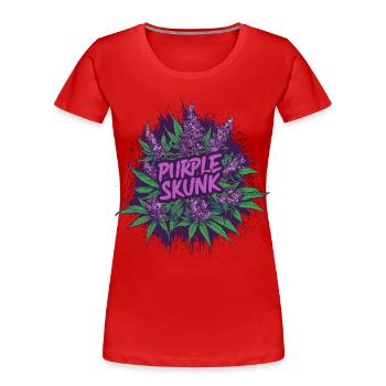 Purple Skunk - Frauen Premium Bio T-Shirt -  - Vorne - Mia (176cm)