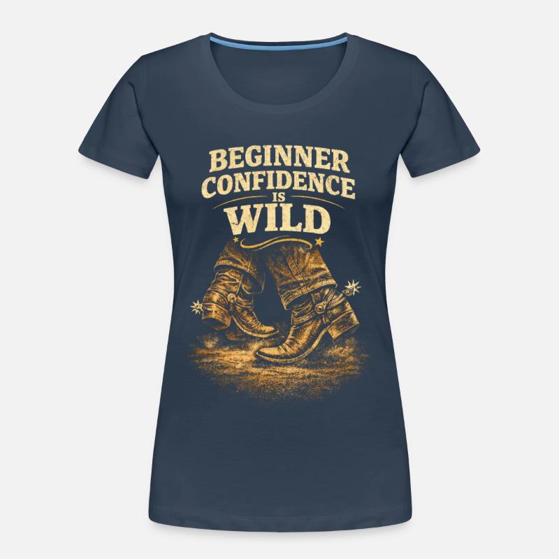 Line Dance Line Dancer Beginner Confidence Is Wild Frauen Premium Bio T-Shirt
