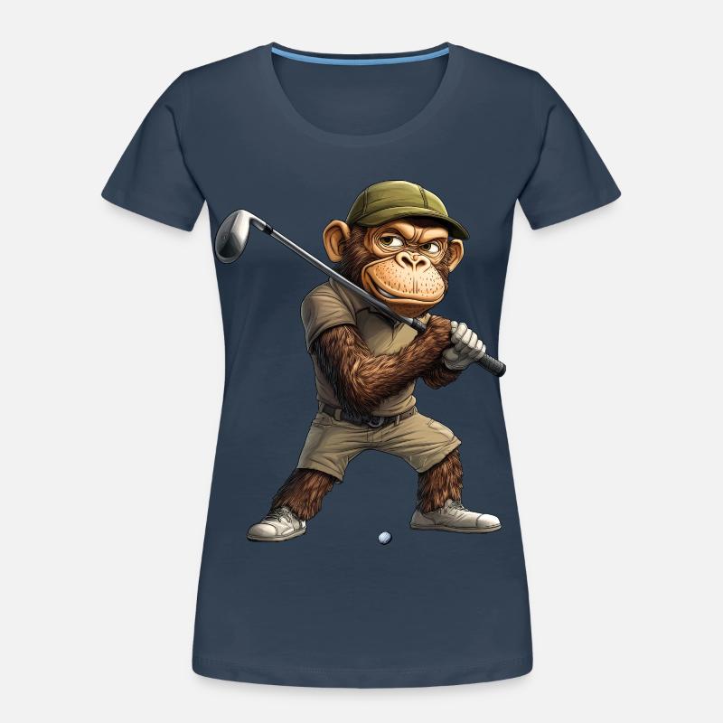Monkey Golf / Golfeur Monkey T-shirt bio Premium Femme