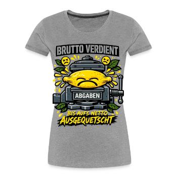 Squeezed to the net - Women's Premium Organic T-Shirt -  - Front - Mia (176cm)