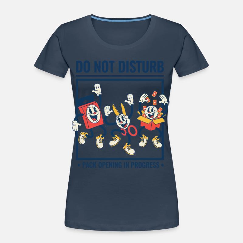 Do Not Disturb Pack Opening In Progress trading Women's Premium Organic T-Shirt