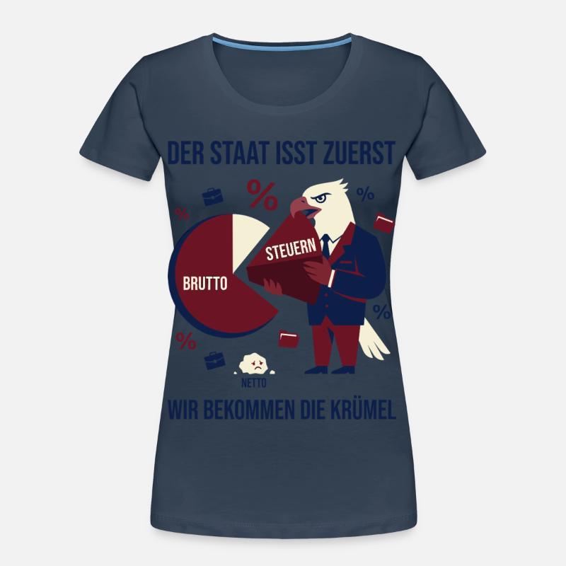 The state eats first Women's Premium Organic T-Shirt