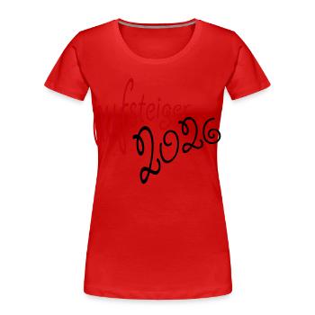 Aufsteiger 2026 Aufstieg - Frauen Premium Bio T-Shirt -  - Vorne - Mia (176cm)