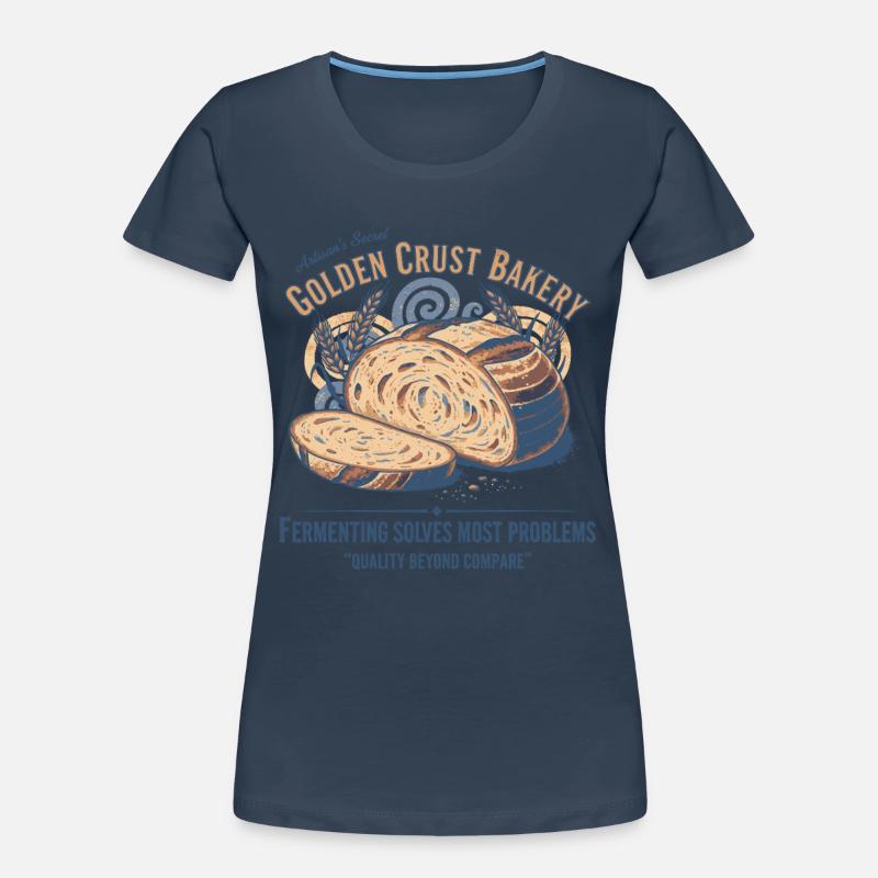 Sauerteigbrot Backbäcker Sauerteigstarter Frauen Premium Bio T-Shirt