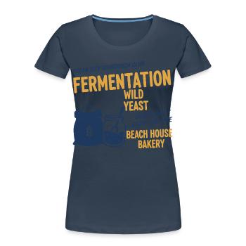 Sourdough Bread Baking Baker Sourdough Starter Jar - Frauen Premium Bio T-Shirt -  - Vorne - Mia (176cm)