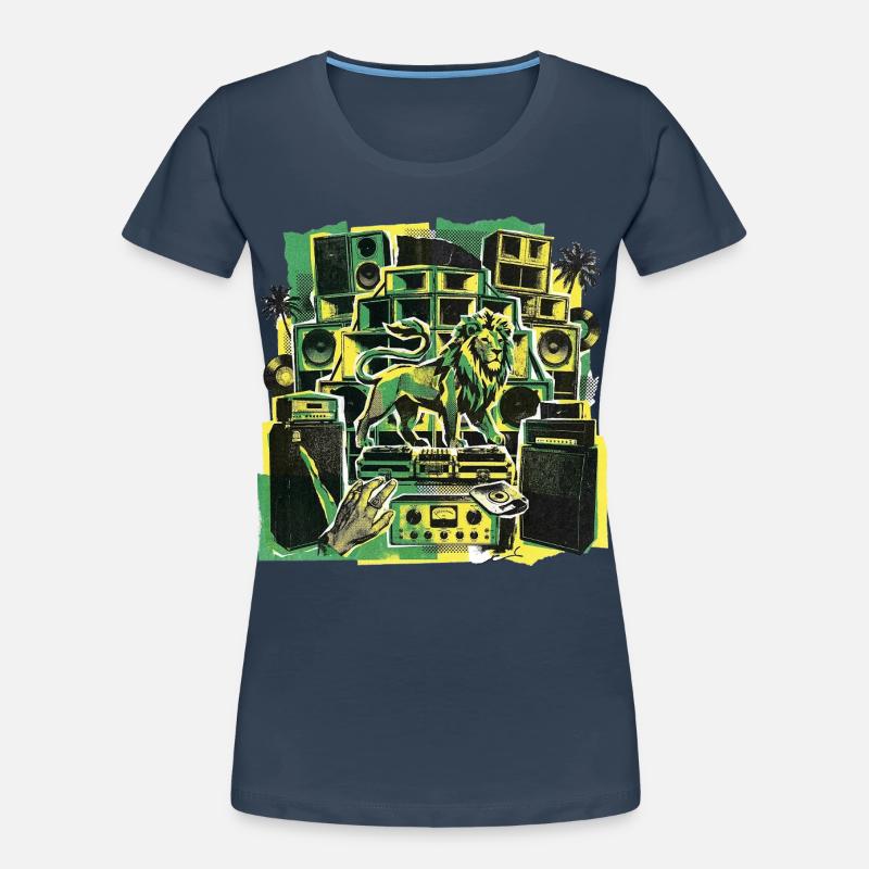 Système de sonorisation Roots Dub Reggae T-shirt bio Premium Femme