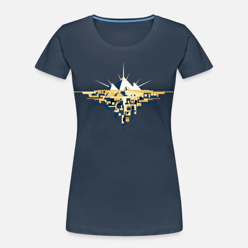Pyramides d’Égypte Sphinx de Gizeh T-shirt bio Premium Femme
