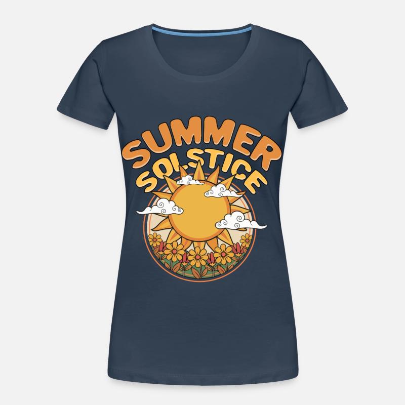 Litha Pagan Summer Solstice Midsummer Midsommar Women's Premium Organic T-Shirt
