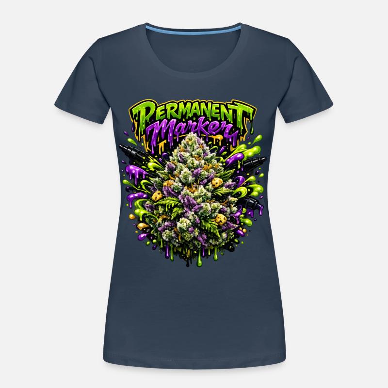 Permanent Marker Graffiti Print Women's Premium Organic T-Shirt