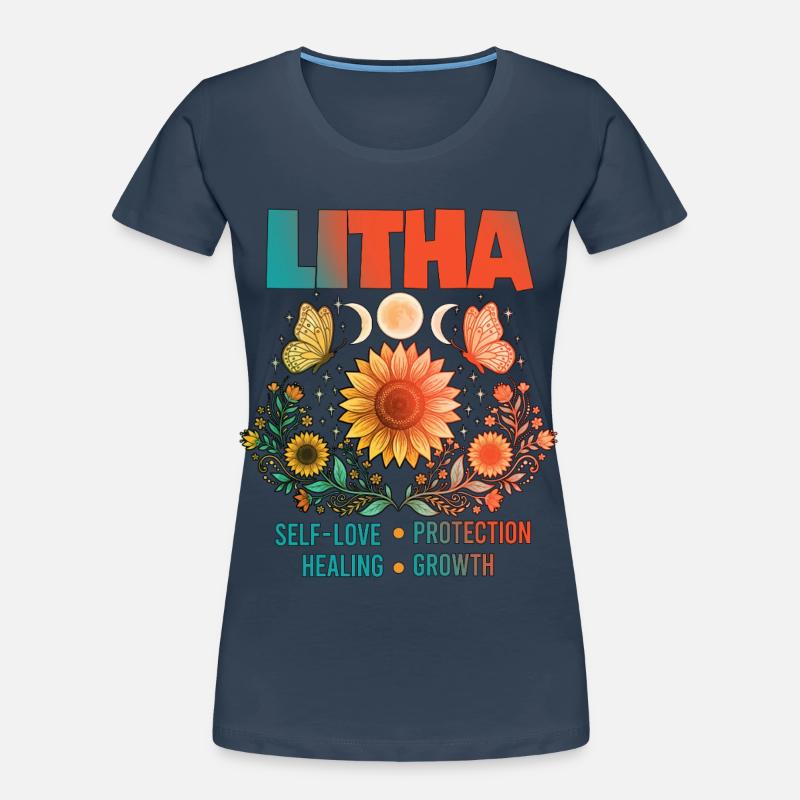 Litha Pagan Summer Solstice Midsummer Midsommar Women's Premium Organic T-Shirt