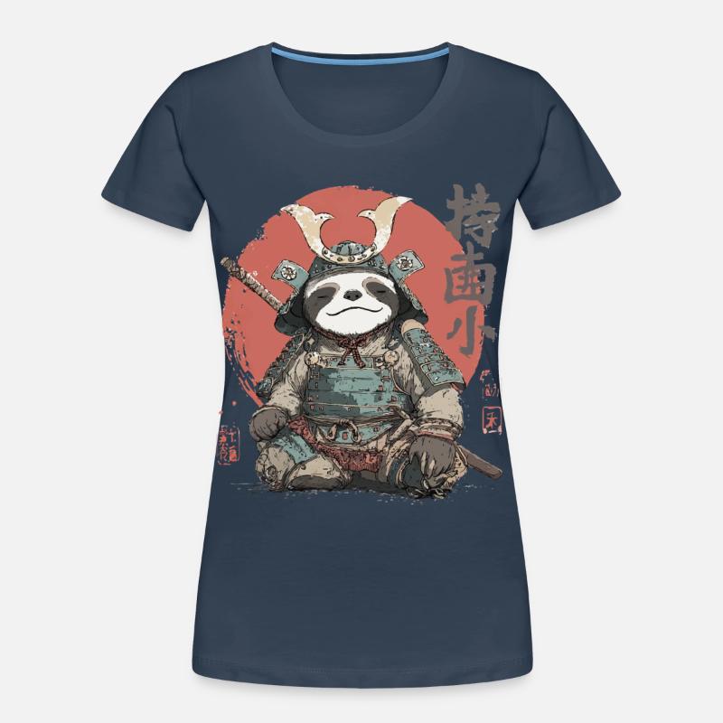 Sloth Samurai Armor Women's Premium Organic T-Shirt