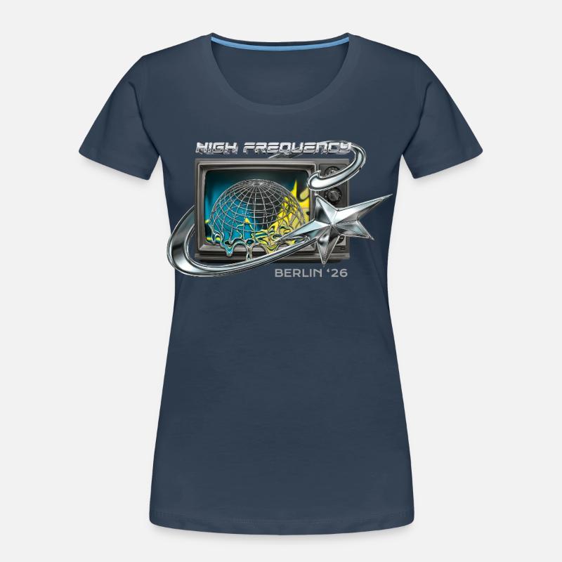 High Frequency Berlin 26 Retro Tech Frauen Premium Bio T-Shirt