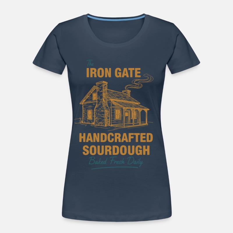 sourdough Bread Baking Iron Gate Handcrafted Women's Premium Organic T-Shirt