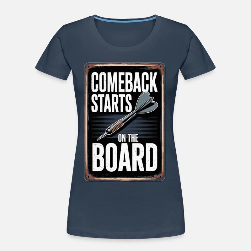 Conception de fléchettes pour joueurs de fléchettes pour les fans de fléchettes T-shirt bio Premium Femme