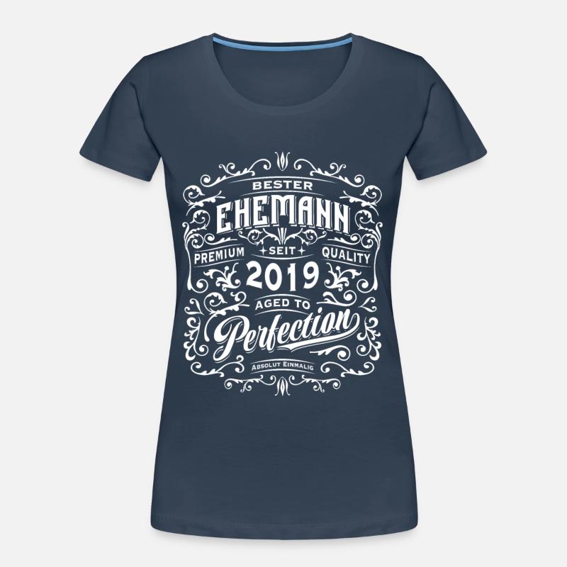 Bester Ehemann seit 2019, Retro, Hochzeitstag Frauen Premium Bio T-Shirt