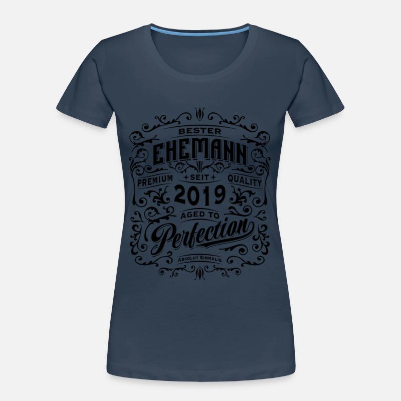 Bester Ehemann seit 2019, Retro, Hochzeitstag Frauen Premium Bio T-Shirt