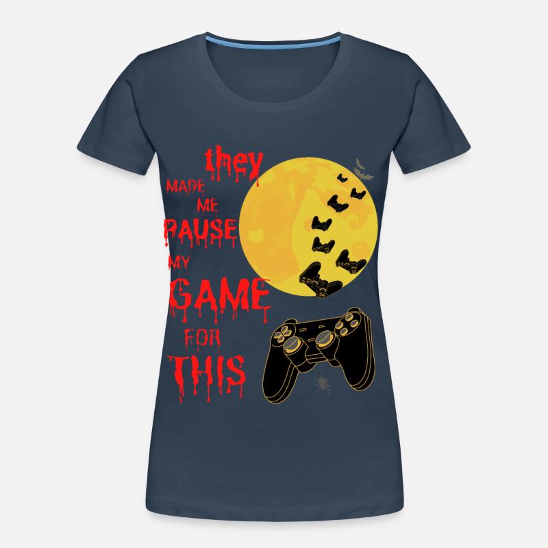 conception de joueurs d’Halloween. Maillot de nerd du jeu T-shirt bio Premium Femme