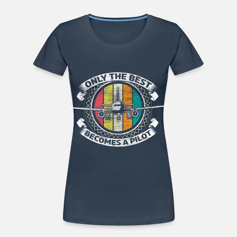 Pilot Geschenkidee Frauen Premium Bio T-Shirt