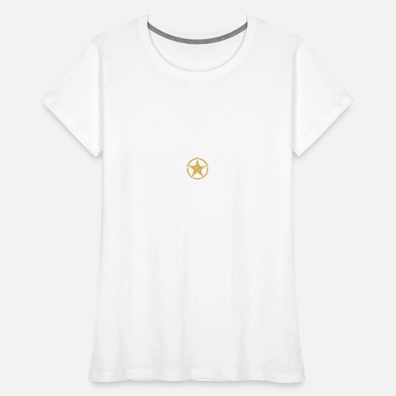 Awesome Sheriff with Sheriff's Star at Work Women's Premium Organic T-Shirt