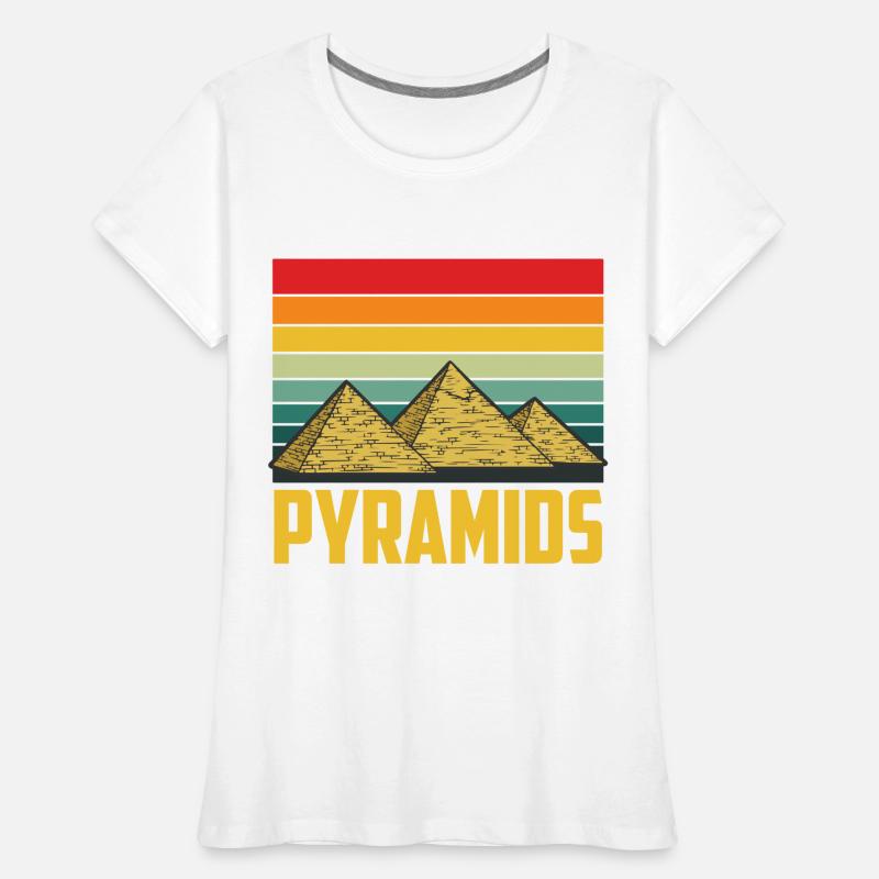 Pyramide Egypte Sphinx Gizeh Anubis T-shirt bio Premium Femme