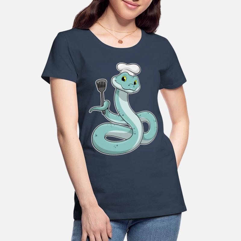 Queue as a chef with a chef's hat Women's Premium Organic T-Shirt