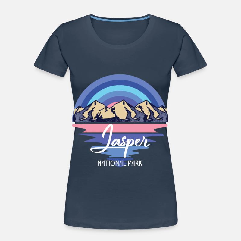 Jasper Canada National Park Icefields Wasserfallbe Frauen Premium Bio T-Shirt
