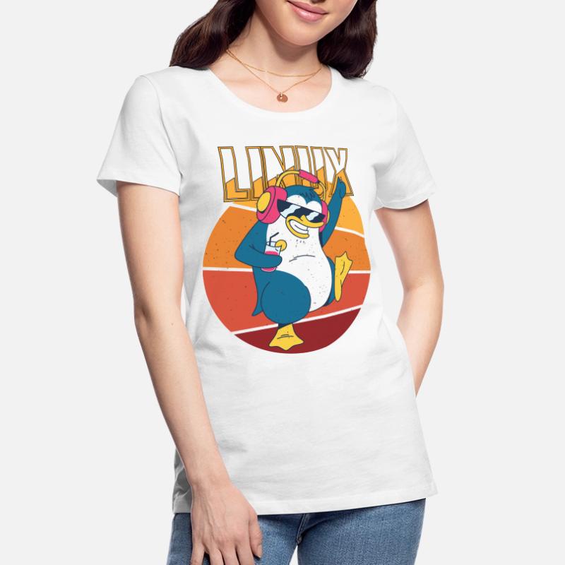 Party Linux Root Cool Penguin Nerd Game Programmer T-shirt bio Premium Femme