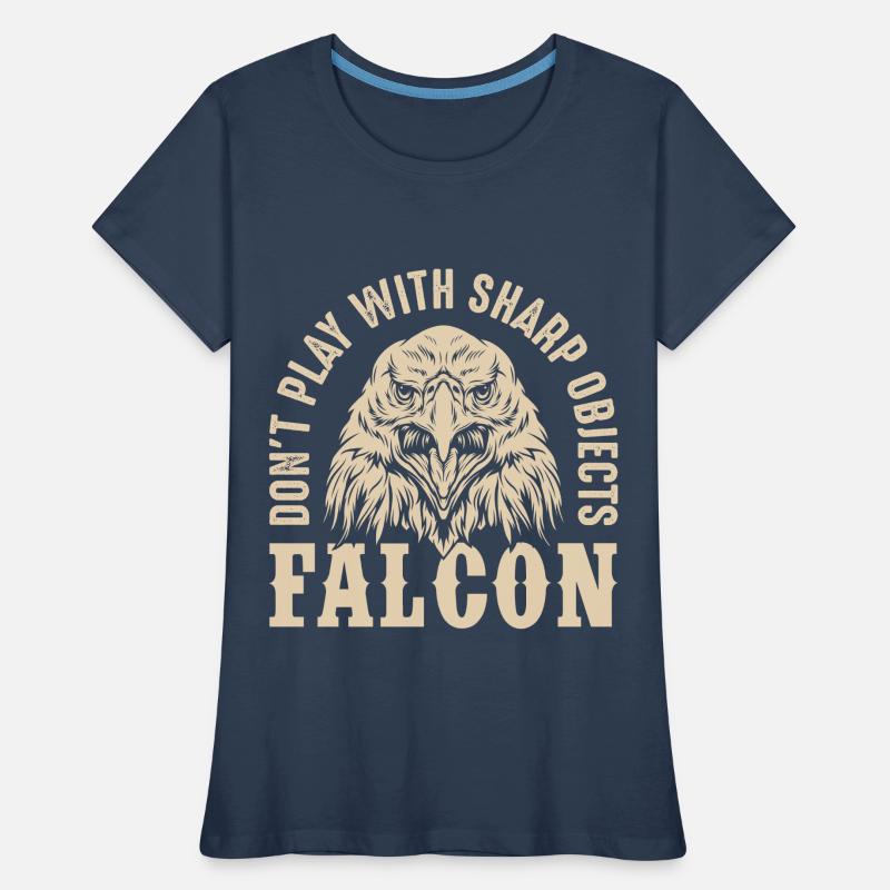 Falcon Sharp objects Falconry Eagle Goshawk Falk Women's Premium Organic T-Shirt