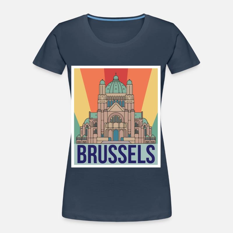 Brüssel Wissenschaft Atomkern Physik Atomphysiker Frauen Premium Bio T-Shirt