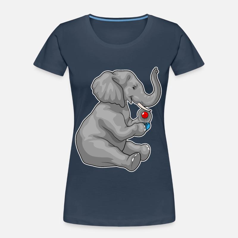 Elephant Gamer Controller Women's Premium Organic T-Shirt