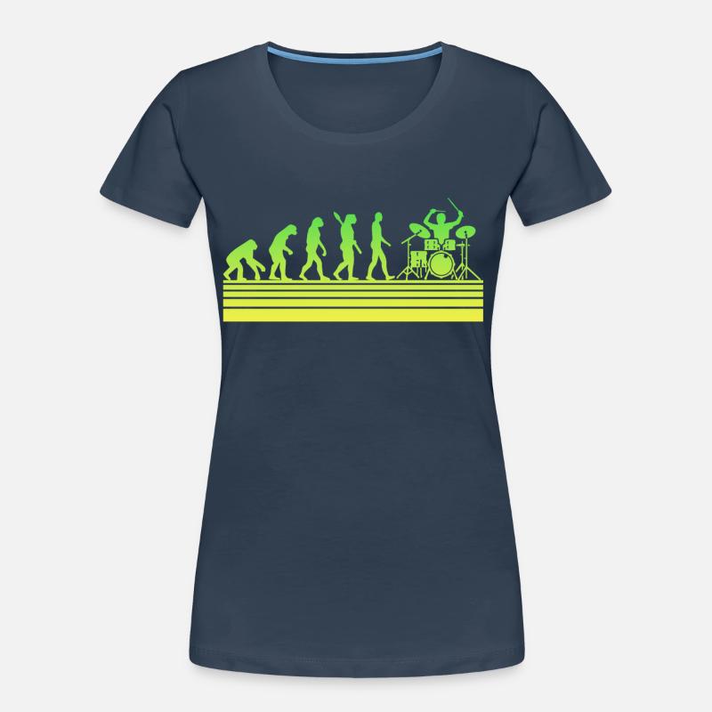 Drums Drummer Evolution Women's Premium Organic T-Shirt