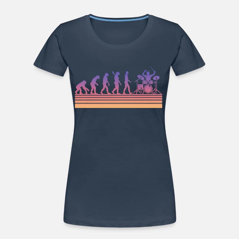 Drums Drummer Evolution Women's Premium Organic T-Shirt