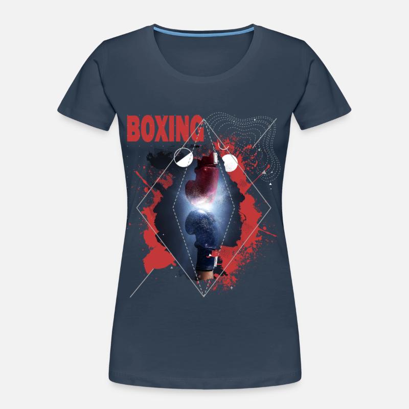 Boxe Boxe Boxe Gants de Boxe Boxe Match Ring de Boxe T-shirt bio Premium Femme