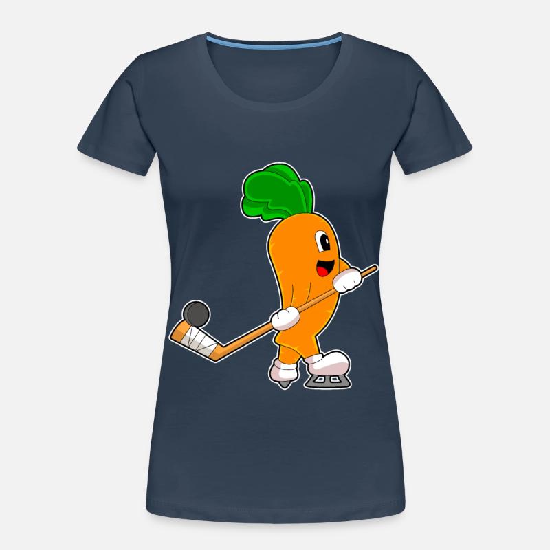 Karotte Eishockey Eishockeyschläger Frauen Premium Bio T-Shirt