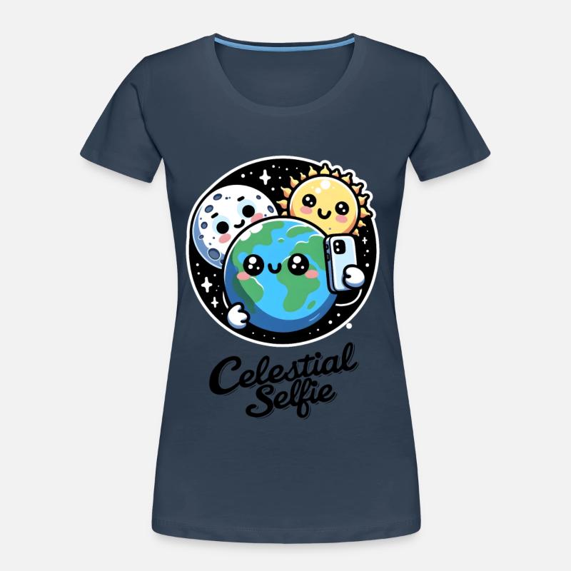 Celestial Selfie Totality Spring Solar Eclipse Women's Premium Organic T-Shirt