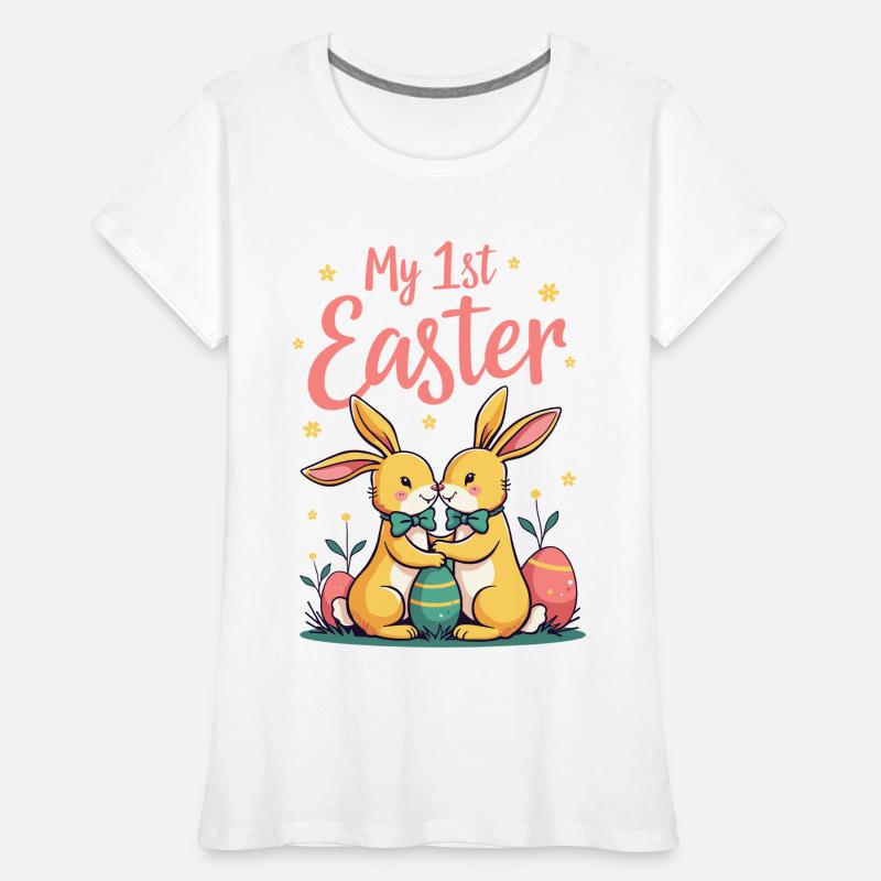 My 1ST Easter Sweet Easter Bunnies First Easter Women's Premium Organic T-Shirt