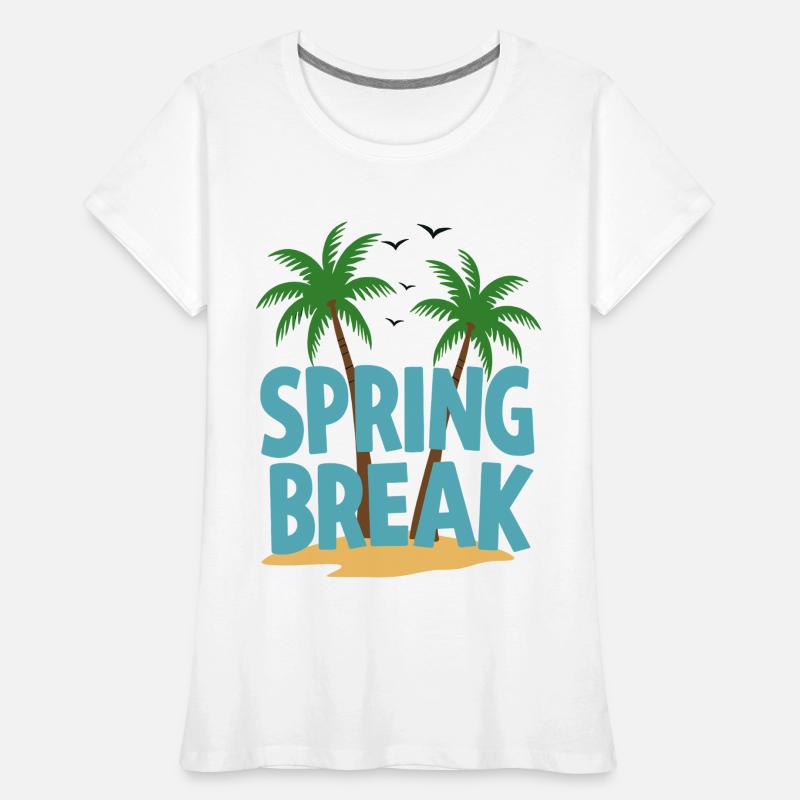 Spring Break Palm Beach Premium økologisk T-skjorte for kvinner