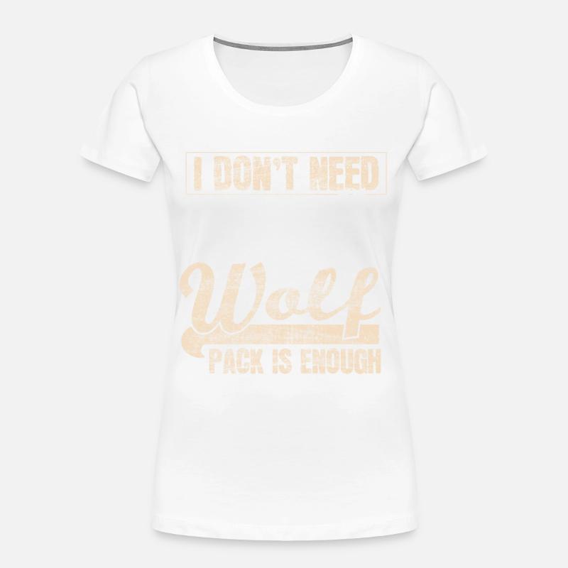 Wolf gift wolves - Women's Premium Organic T-Shirt - white