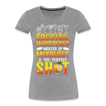 Bartender Mixologist Cocktail - Women's Premium Organic T-Shirt -  - Front - Mia (176cm)