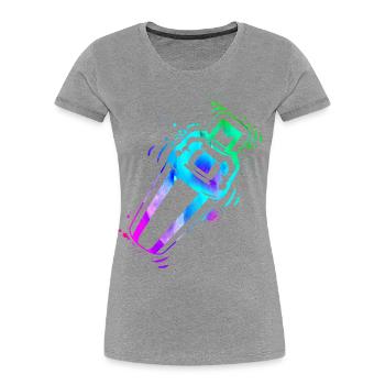 Bartender Mixologist Watercolors - Frauen Premium Bio T-Shirt -  - Vorne - Mia (176cm)
