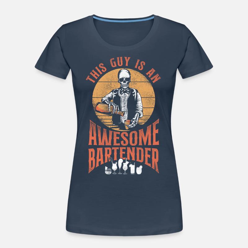 Bartender Mixologist This Guy Is Frauen Premium Bio T-Shirt