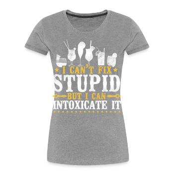 Bartender Mixologist I Can't Fix - Women's Premium Organic T-Shirt - navy - Front - Mia (176cm)
