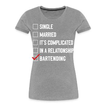 Bartender Mixologist Single - Women's Premium Organic T-Shirt -  - Front - Mia (176cm)